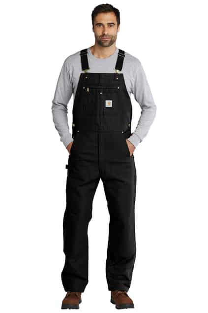  Carhartt  Unlined Bib Overalls in Black