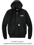 Carhartt Quilted Flannel Lined Duck Active Jacket