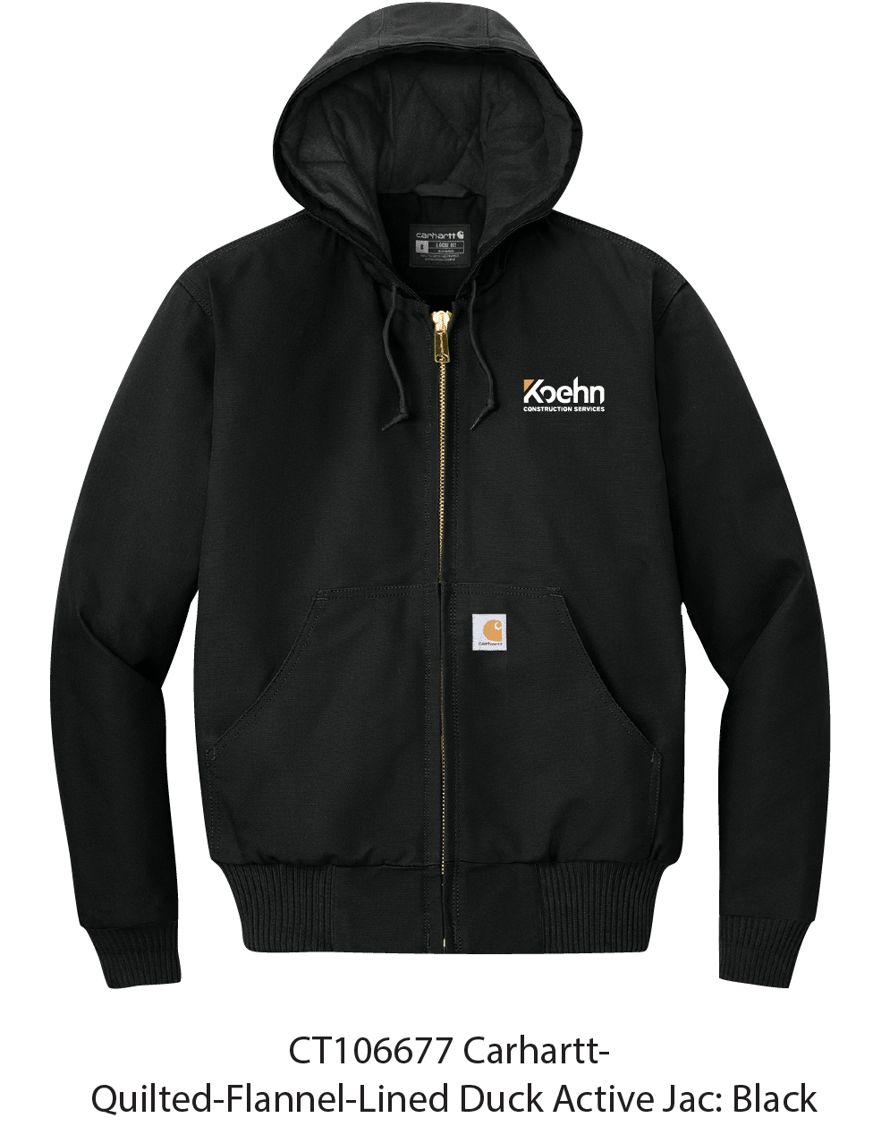Carhartt Quilted Flannel Lined Duck Active Jacket