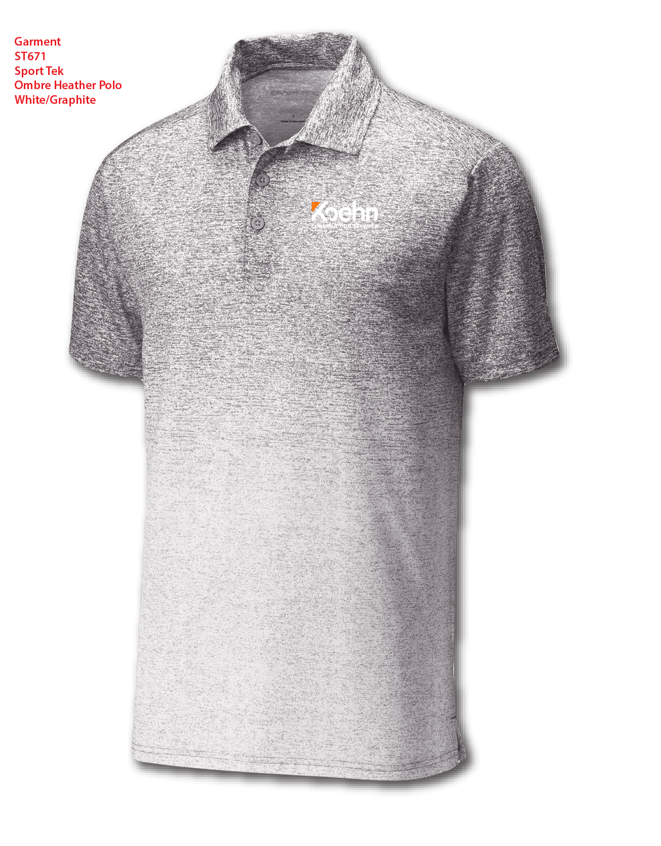 Sport-Tek Ombre Heather Polo