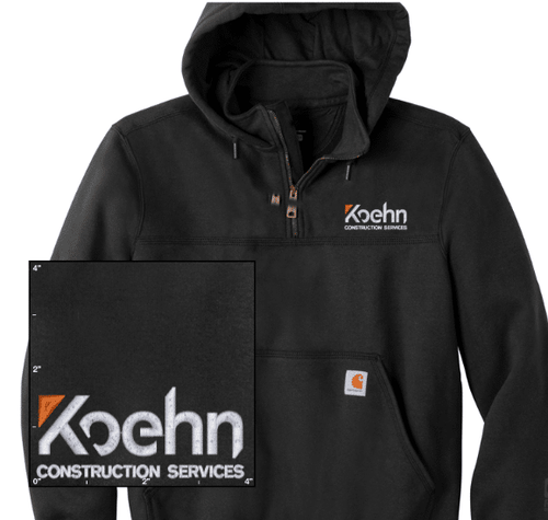 Carhartt  Rain Defender Paxton Heavyweight Hooded Zip Mock Sweatshirt