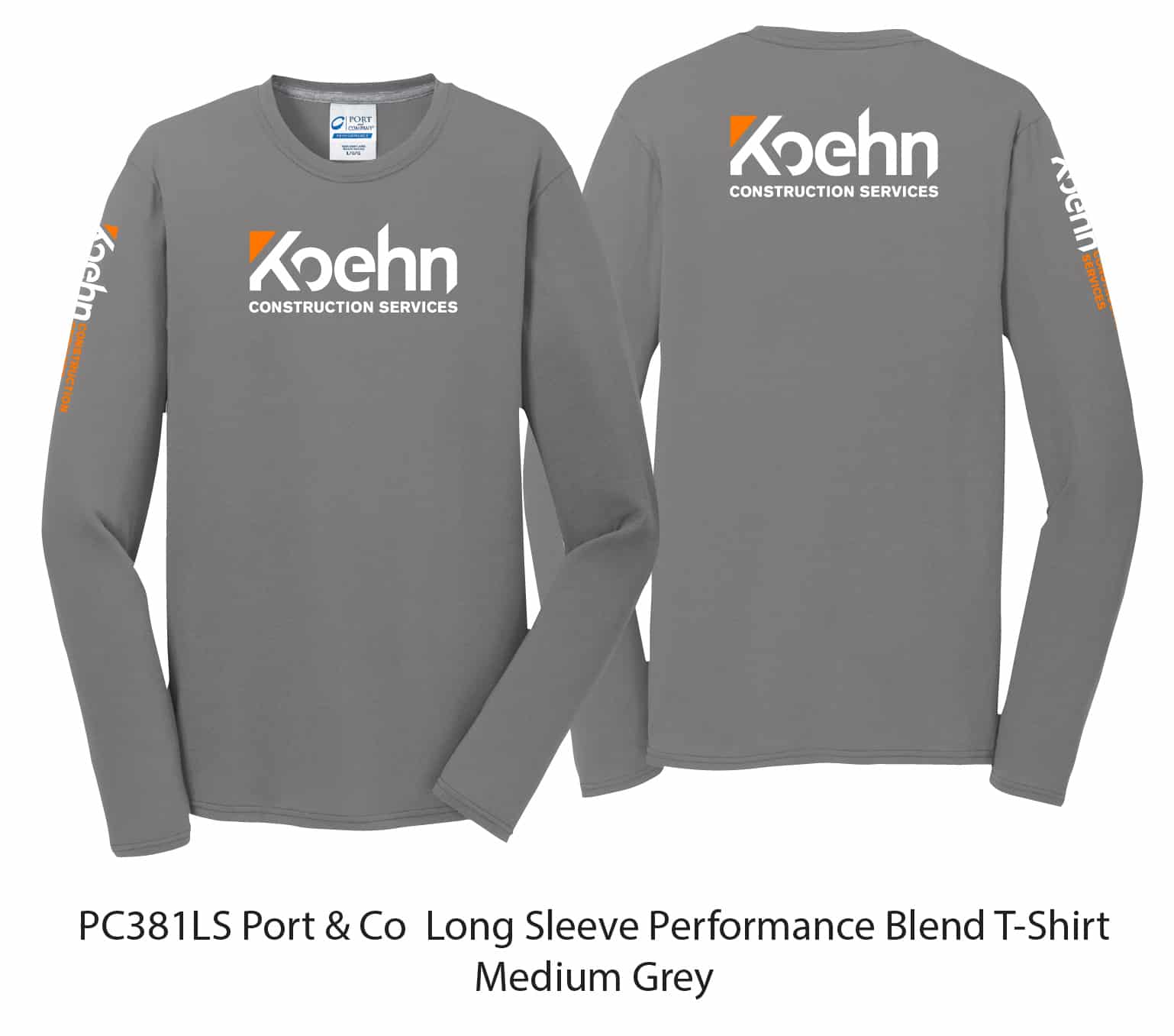 Port & Co Long Sleeve Performance Blend Tee