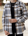Button Down Flannel - Grey
