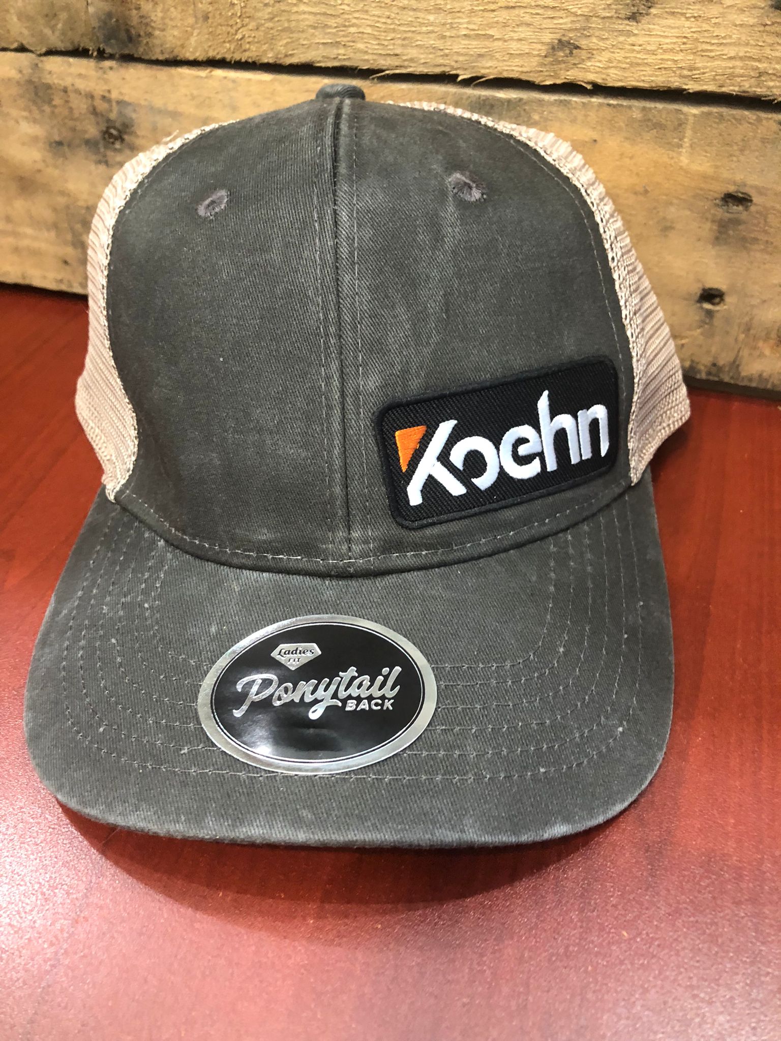 Womens Black/ Tea Acid Wash Cap
